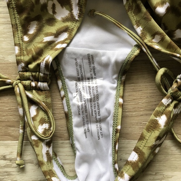 NWT Women’s Green Leopard Print 2 Piece Bikini - Picture 7 of 15